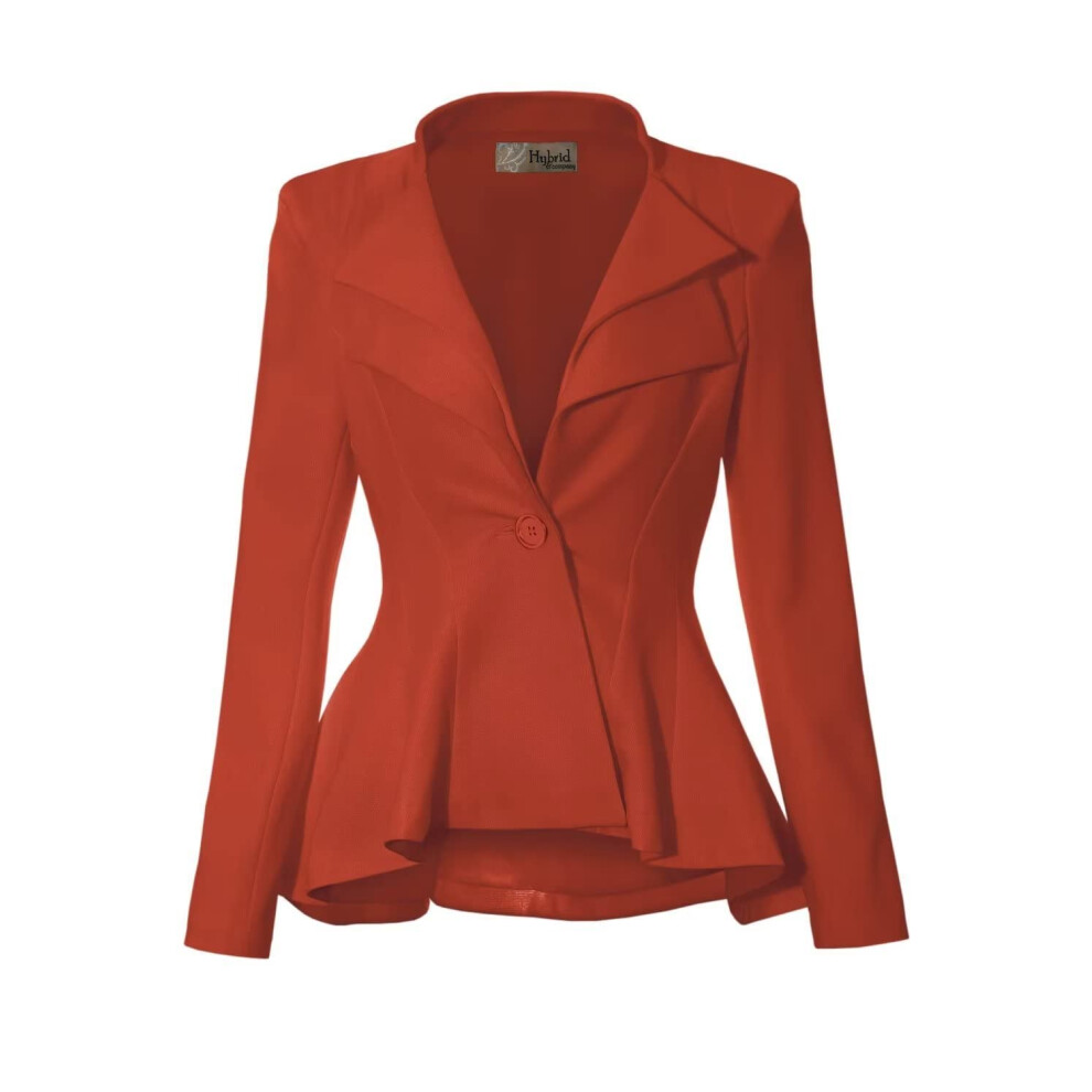 Blazer de bureau     double revers crant    pour femme JK43864 1073T RustcOPPE 2X