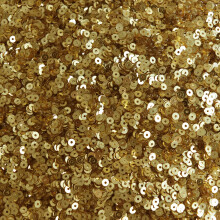 3mm Flat Sequins Rich Egyptian Gold Shiny Metallic. Made in USA