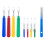 Ultima 9 Piece Colorful Seam Ripper Assortment - 8 Stitch Rippers (4 L 1