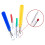 Ultima 9 Piece Colorful Seam Ripper Assortment - 8 Stitch Rippers (4 L 3