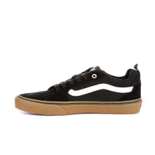 Baskets Vans pour homme en daim et toile, noir et gomme, pointure 44