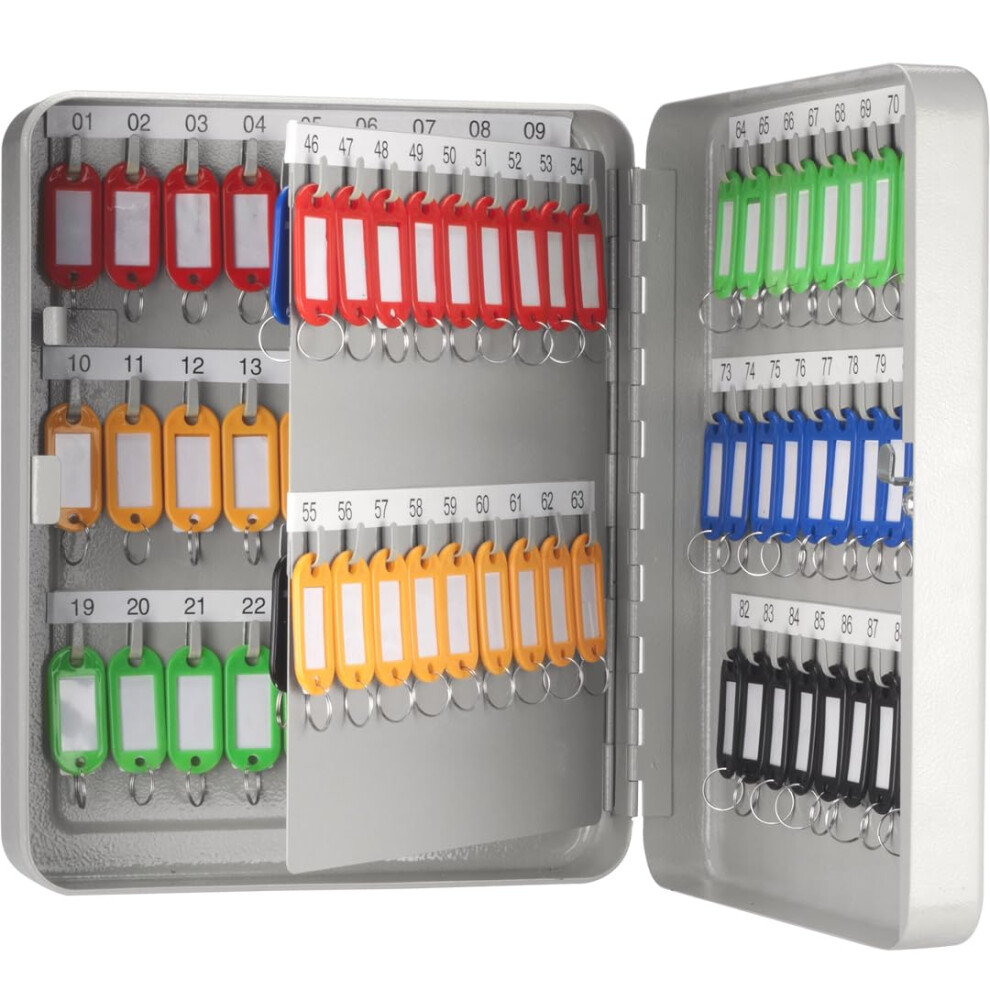 Barska CB13234 Key Lock 90 Position Key Cabinet Lock Box Grey  9.5"" x 3.1"" x 11.75