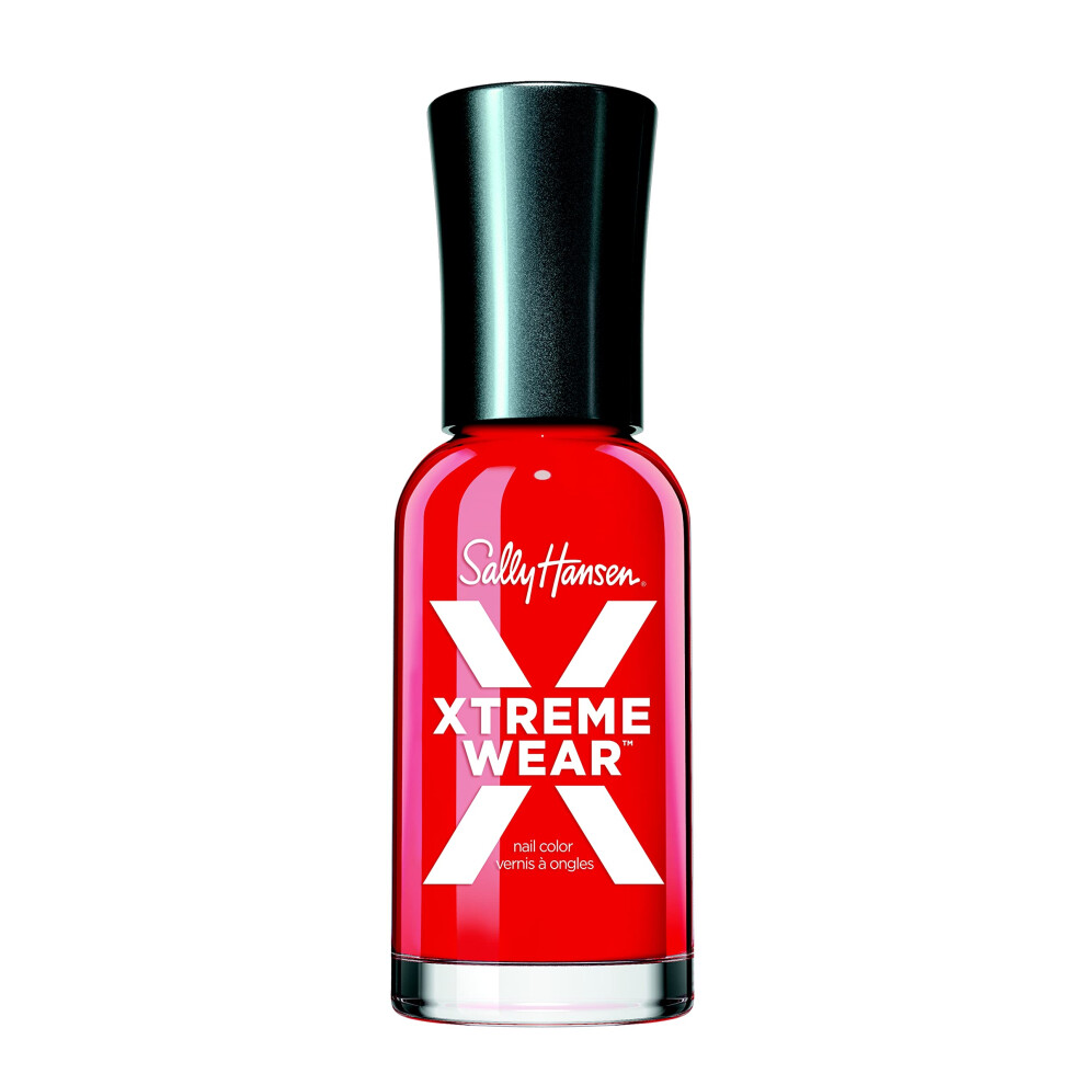 Sally Hansen Xtreme Wear Nail Polish  StreakFree  Shiny Finish  LongLasting Nail Color  Redical Rockstar  012 fl oz-image-OPC-PFR75HV-NEW