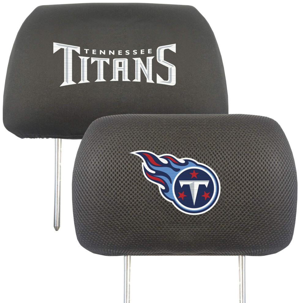 Fanmats 12518 Tennessee Titans Embroidered Head Rest Cover Set - 2 Pie 842989025182
