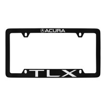 Acura TLX Wordmark Black Coated Zinc Metal Licesplate Frame Holder 4 Hole