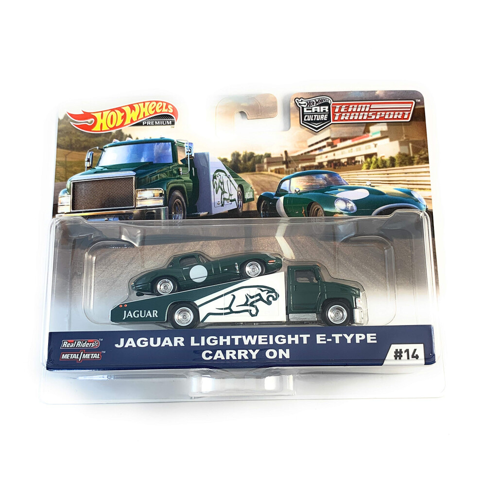 V   hicule de transport l   ger Jaguar E-Type de l'   quipe Hot Wheels