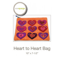Heart to Heart Bag pattern by Sue Spargo Wool Applique 10"" x 7.5"" SS