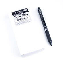 Pentel EnerGel 3 monitoiminen geelikyn   , 3 mustetta, ohut viiva, musta runko - BLC35A