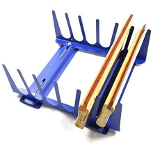 6 lag Desktop sk?rmprint Squeegee Rack Silke Screen Squeegee Scraper Spatula Steel Holder Organizer Justerbar