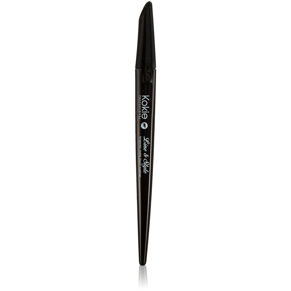 Kokie Black Cosmetics Line & Style Liquid Eyeliner Jet 0.014 Fluid Ounce