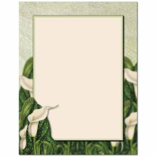Calla Lily - 8,5 x 11 Tumma brevpapper - Kompatibel med laser och bläckstråleskrivare