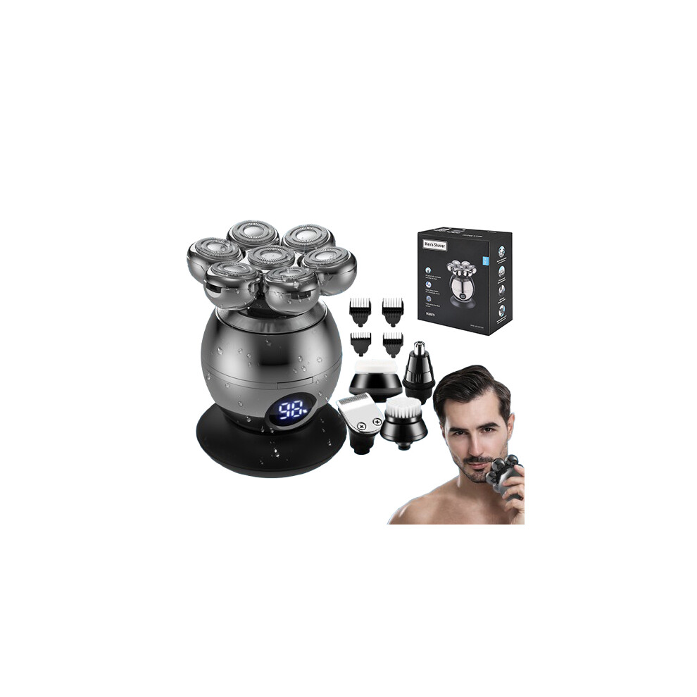 Head Shavers for Bald Men Electric Razor Wet Dry Cordless Skull Shaver Cordless Rotary Shavers USB Rechargeable