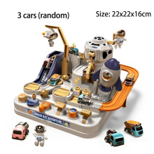 (A-555-2-3-car) Racing Rail Car Model Educational Toys Children Track Adventure Game