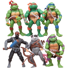 (6PCS) 6pcs/4pcs/Set Ninja Turtle Anime Figure Neca TMNT Limited Edition Action Figurine Statue Action Figurine