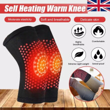(As shown) 2x Self Heating Knee Support Brace Arthritis Warm Massager Pad Joint Pain Relief