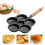 5-Cup Cast Iron Egg Frying Pan Non Stick Egg Cooker with Handle Omelette Pan for Breakfast Fried Egg 1