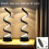 (Black heightened version 2 sets) 2pcs Spiral Table Lamp: Modern Geometric Design, Adjustable Lighting, USB Power 1