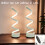 (White heightened version 2 sets) 2pcs Spiral Table Lamp: Modern Geometric Design, Adjustable Lighting, USB Power 1