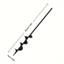 ((5cmX45cm)1.97inch*17.72inch, 1pc) A Garden Drill Bit for Planting, Suitable for Flower Beds And Vegetable Gardens, Designed for Loosening Soil And Digging Holes.