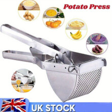 (Variant1) Heavy Duty Steel Potato Ricer Puree Masher Juicer Vegetable Fruit Press Maker
