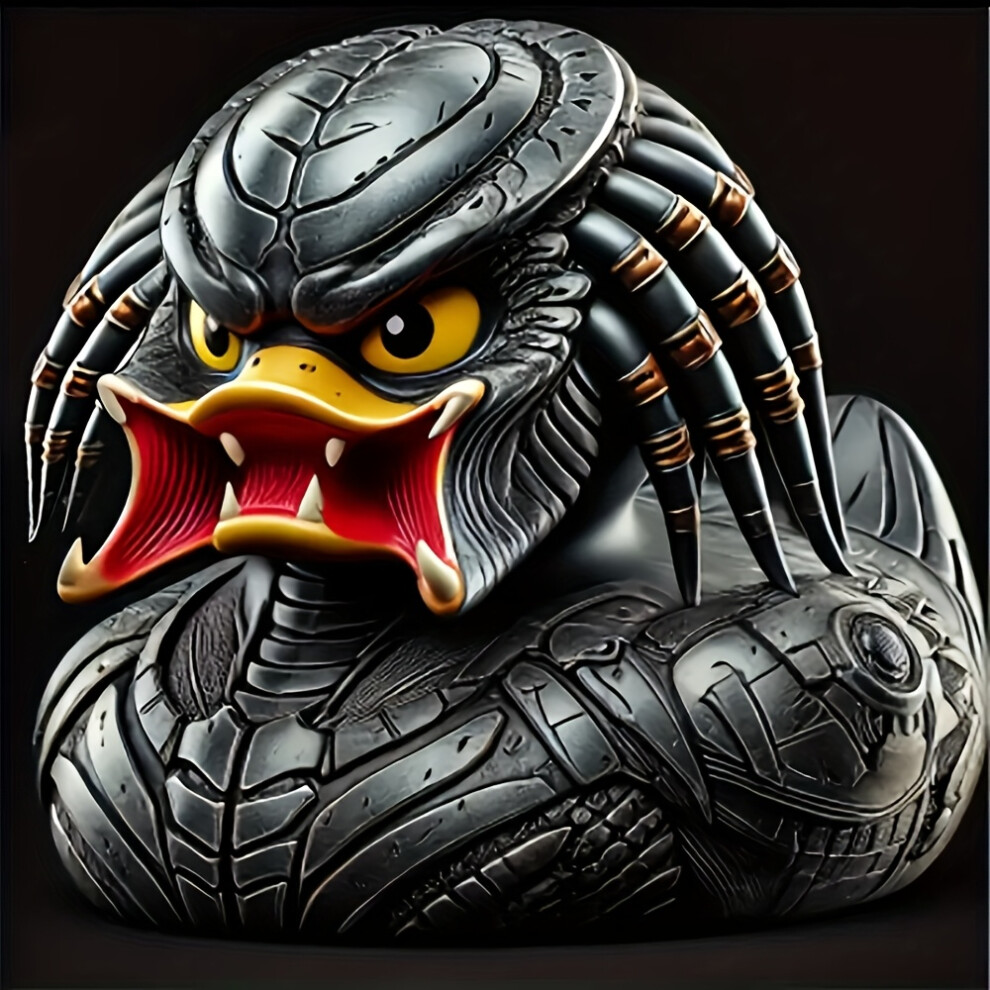 Closkye (A) Unique Alien Duck Collectible - Sci-Fi Themed Resin Figurine With Menacing Armor Design