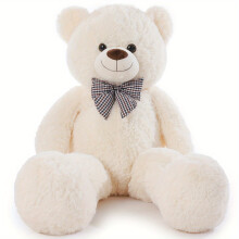 (White, 4 Feet) Big Teddy Bear 121.92cm Giant White Soft Stuffed Animals Cute Plush Toy