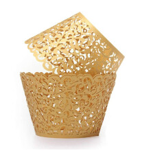 SUYEPER 100 kpl Cupcake kreet Taiteelliset leivonnaiset kakkupaperimukit Little Vine Lace Laser Cut Liner leivinkuppi Muffinssikotelot hjuhliin s