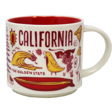 Starbucks Been There Series california ceramic Mug, 14 Oz