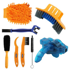 Anndason 8 stycken Precision Bicycle Cleaning Brush Tool inklusive Bike Chain Scrubber Lmplig fr Mountain Road City Hybrid BMX -cykel och fllb