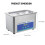 100 ml Digital Ultrasonic Cleaner Gernes Machine de nettoyage 2