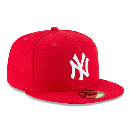 New Era New Era Men MLB BASIC NY YANKEES 59Fifty Cap Mo?it Scarlet 7 3/8 2