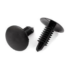 XMHF 100 szt. 4,7 mm otwσr plastikowe nity zapinajace klipsy wciskane czarne do samochodowego blotnika samochodowego