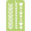 Kaisercraft 3.5" x 5.75" Μίνι Στενσίλ Tribal Strips, Πολύχρωμο 2
