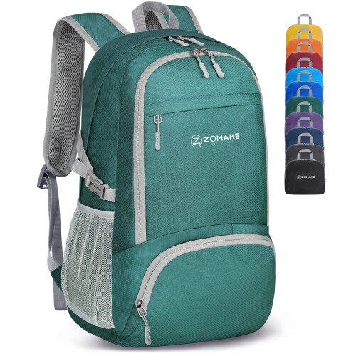 ZOMAKE Lightweight Packable Backpack 30L - Foldable Hiking Backpacks W