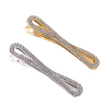 Ruihfas Mode 2 Stuks Bling Vrouwen Meisjes Vol Strass Haarspeldjes Pins Crystal Snavel Clip Eendenbek Clip Alligator Clip Haarspelden haarspeldjes