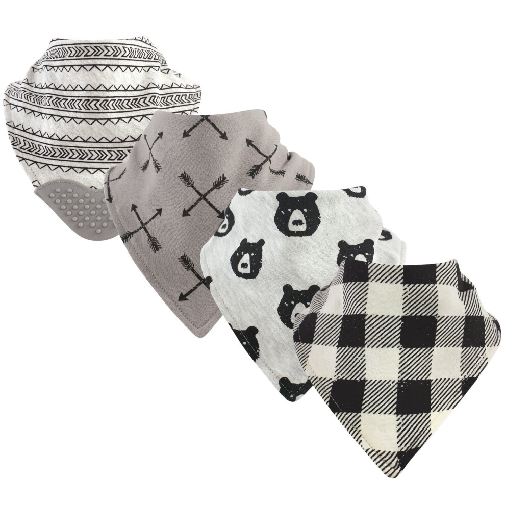 Yoga Sprout Bandana Bib With Teether Bear Hugs 4 Pack Yoga Panda Injured Panda Yoga Sport And Hobby