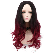 yuehong hossz hullmos kt tnus ombre fekete sttvrs parka Halloween Cosplay jelmez parkk