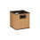 Household Essentials 3 Pack Premium Fabric Wicker Bin  Brown  3 Count 3