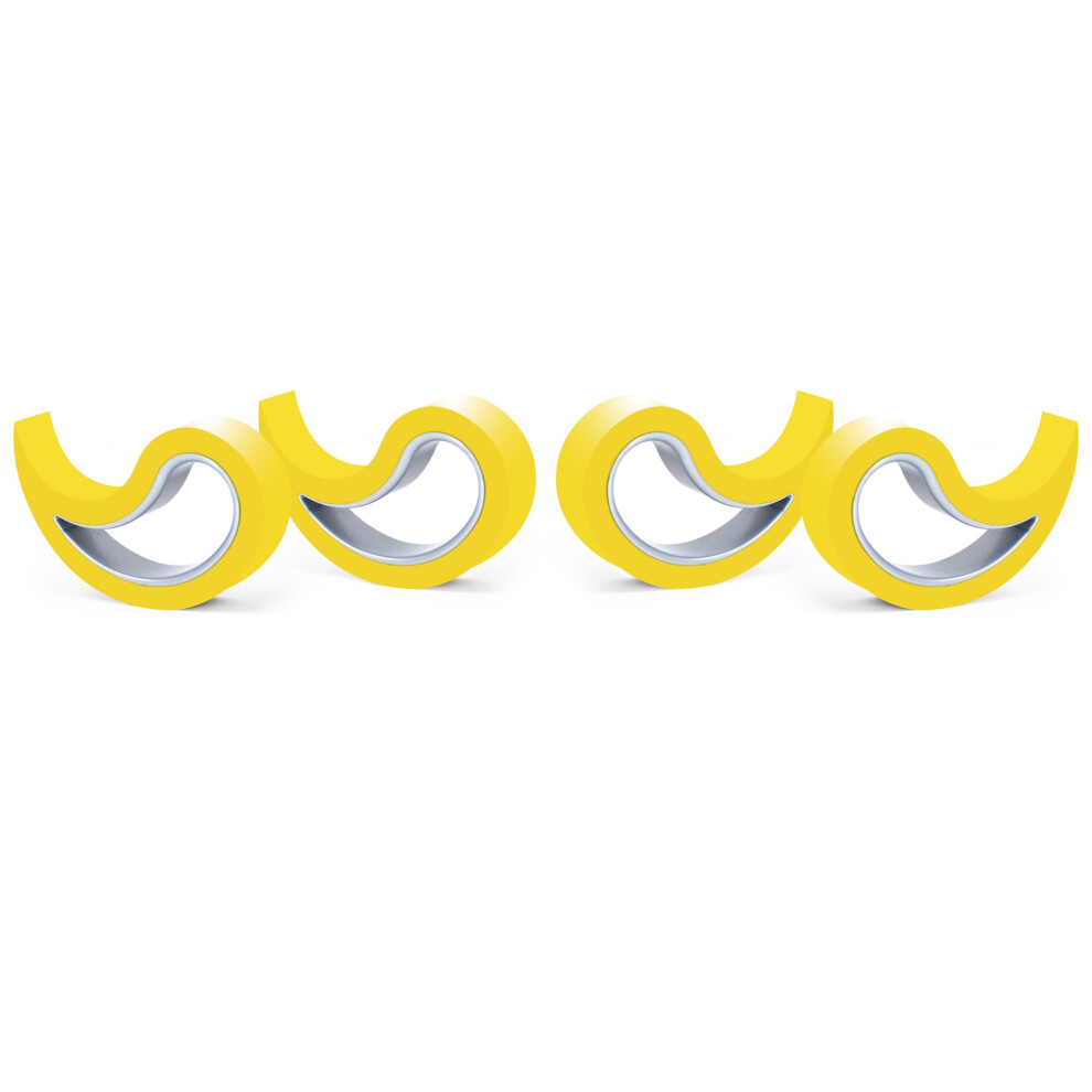 Lot de 4 but   es de fen   tre jaunes Stoppy - But   e de porte - Cale de porte - Porte