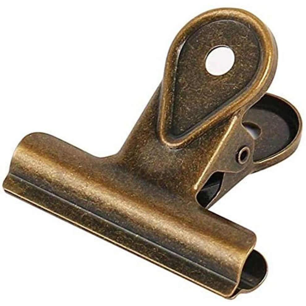 Zittop 4Er-Pack Metall-Binderklammern, Rechnungsklammern, B Roklammern F R Den Einsatz Im B Ro Und Zu Hause (Bronze, 40 Mm)-image