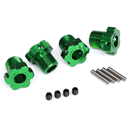 Traxxas 8654G Αλουμινένιοι Κεντρικοί Τροχοί 17Mm, Πράσινοι