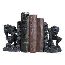 Ebros Gothic Notre Dame Dark Knights Murisevat ihmissusit Kirjanpt hahmohahmosetti 6,25"" pitk kuin Timberwolf tai Wolves tai Wolf Sisustus kirjast