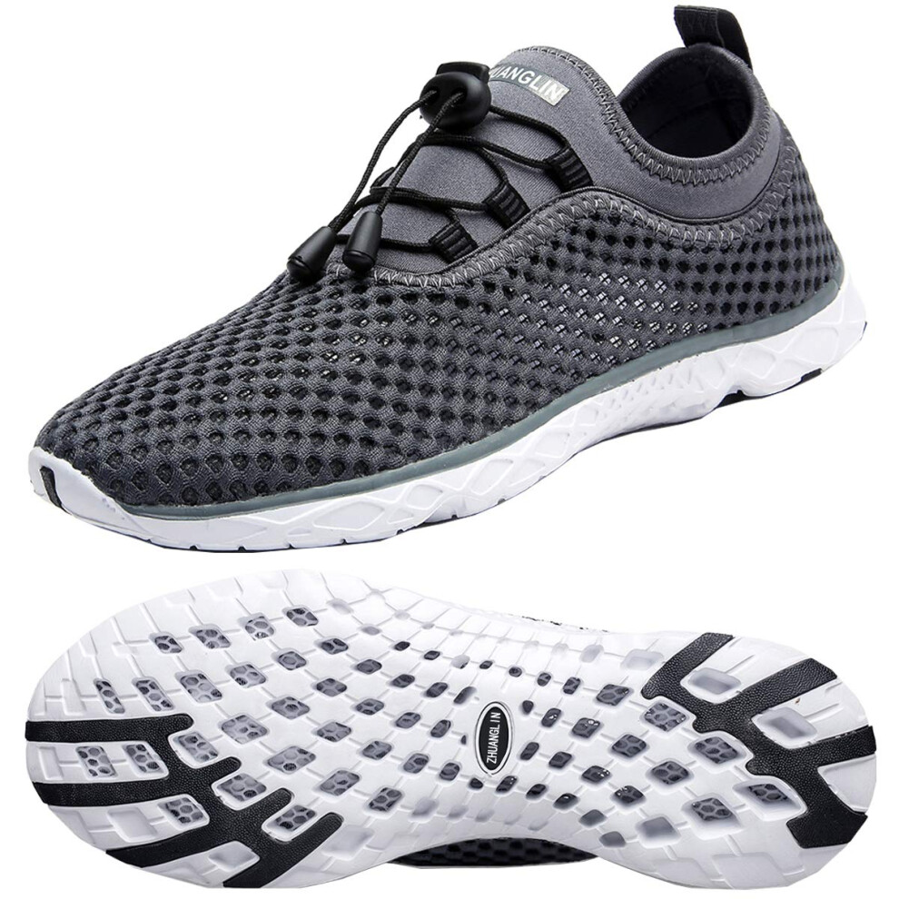 Chaussures aquatiques     s   chage rapide pour femmes Zhuanglin, gris fonc   , 8 B(M) US