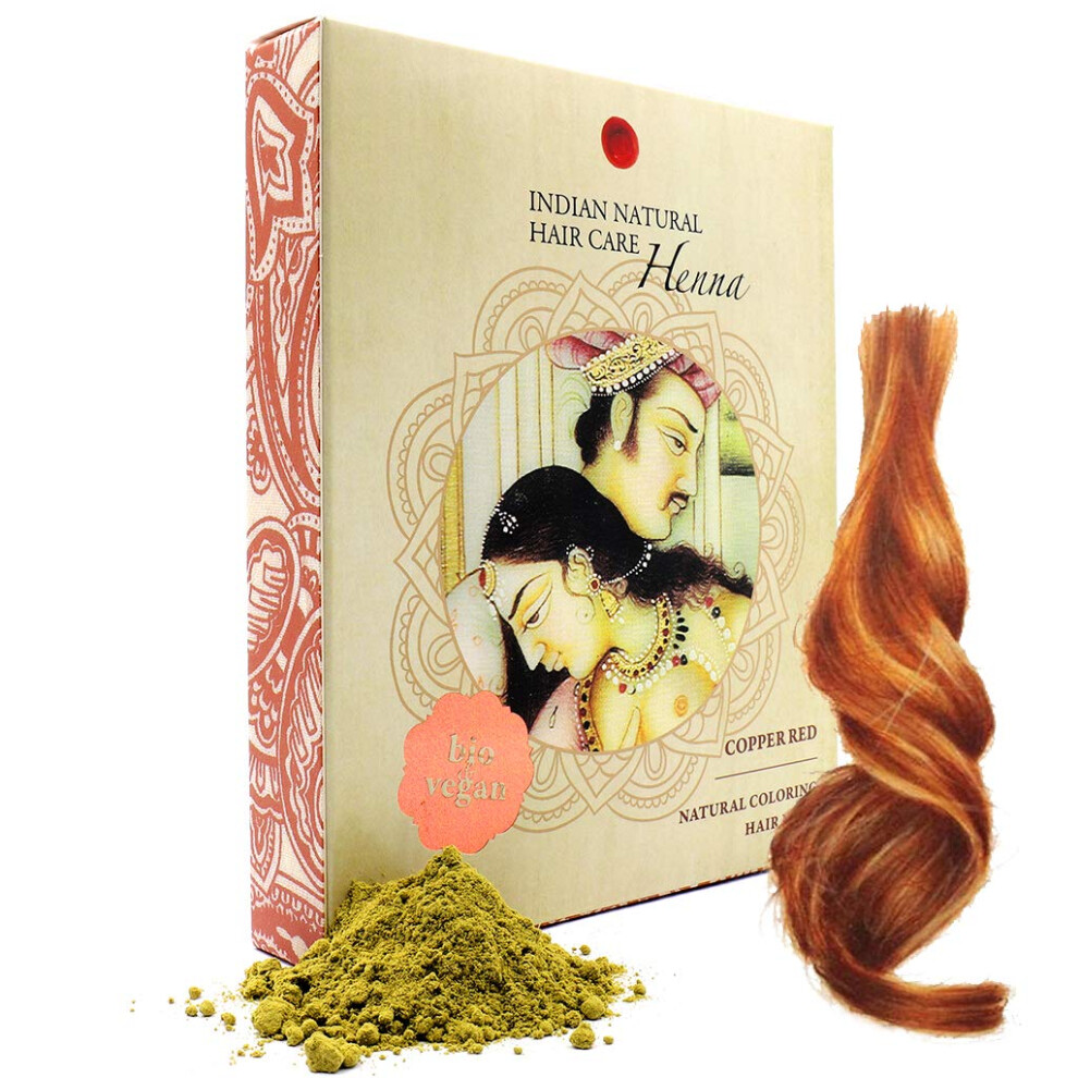Take Hair Endlich Wieder Volles Haar Red Henna Powder - Hair Dye - Fresh And Pure Organic - 7 Ounce - India
