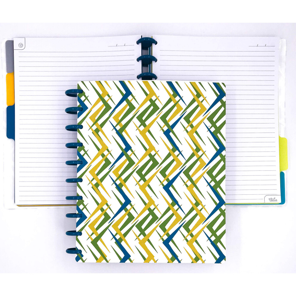 Talia Discbound Notebooks  Planner  Customizable  (xZiggity Zag  Midsize (7.5in x 9.75in))-image-OPC-PFNDRX7-NEW