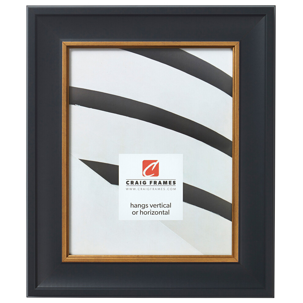 Craig Frames Martin Ramka Na Zdjecia 10 X 13 Cali, Czarny Aksamit Ze Zlotem-image