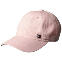 Tommy Hilfiger Herrens Dad Hat Billy Corner Flag Cap, Crystal Rose, O/S