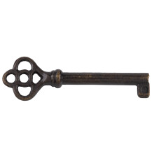 Antik messing hul t?nde skelet n?gle | 2 stk/pakke | Skabsd?re Kommode Skuffer Farfar Ure | Antikke vintage gamle m?bler | SK11-DAB (2)
