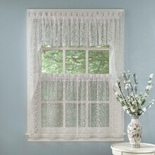 Sweet Home Collection Kitchen Window Tier Swag ou Valance Curtain Traitement dans des motifs et designs elegants et uniques pour toute la maison
