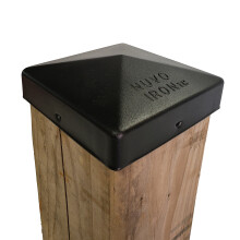 Nuvo Iron PCP15BLK 4,5" X 4,5" Eazy Pyramid Post Cap, 15" x 15", Svart